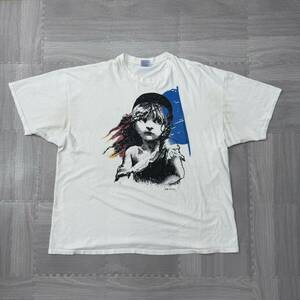 古着 1986s Hanes Les Misrables レ・ミゼラブル Tシャツ トップス メンズXXXL ホワイト