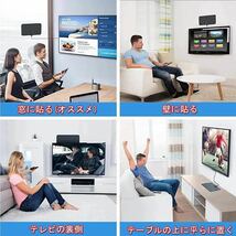 室内アンテナ 「2023最強受信範囲」 4K HD TV アンテナ 地デジ テレビ アンテナ 信号ブースター内蔵 430KM 受信範囲 360度全方位受信_画像4