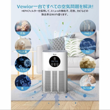 空気清浄機 花粉 PM2.5 対策 ペット ハウスダスト 静音 軽量 省エネ 節電 脱臭 除菌 風量調節 コンパクト アレルギー アロマ対応 操作簡単_画像8