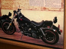 1980年 USA 洋書雑誌記事 額装品 Harley Davidson FXB Sturgis + FXWG Wide Glide (A3size) / 検索用 店舗 看板 ガレージ ディスプレイ AD_画像6