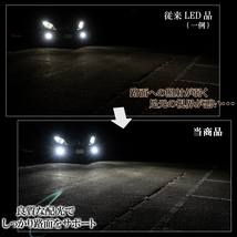 ソリオ MA15S MA26S MA36S ハスラー MR31S MR41S LEDフォグランプ ホワイト H8 H11 H16 LED バルブ 白色 車検対応 １年保証_画像4