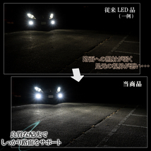 ムーヴカスタム L175S 185S LA100S 110S ムーヴコンテカスタム L575S 585S LEDフォグランプ ホワイト H8 H11 H16 LED 白 車検対応 １年保証_画像4