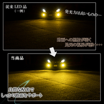 アルト HA36S アルトラパン HE33S HE22S LEDフォグランプ イエロー H8 H11 H16 黄色 LED バルブ 車検対応 後付け １年保証_画像4