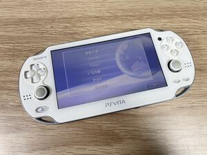 ■FR1892 PSVITA 本体 ホワイト PCH-1000 簡易確認済 SONY Playstation Vita 中古品 充電ケーブル
