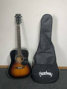 ヘッドウェイ アコースティックギター HD-25SB 保管品 HEADWAY UNIVERSE SERIES アコギ ソフトケース プチプチ発送