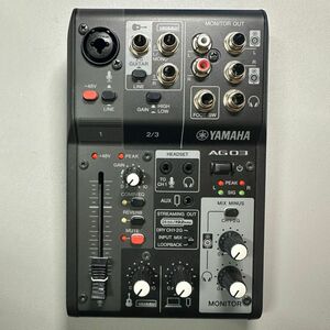 YAMAHA ヤマハ AG03 MK2 ライブストリーミングミキサー オーディオインターフェース ブラック 