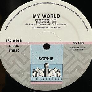 SOPHIE / MY WORLD 中古盤12インチの画像4