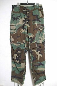 N6710:Propper社製80’S アメリカ軍TROUSERS,HOT WEATHER,WOODLAND CAMOUFLAGE PATTERN COMBAT カーゴパンツ/M-R：5