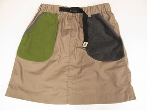 k6544: unused!go slow caravan(go- slow Caravan fleece switch pocket skirt 1 outdoor wear / camp beige :5