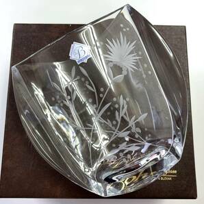 ● BOHEMIA GLASS ボヘミアングラス 花瓶 チェコ製 ■ 未使用の画像6