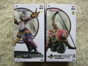  new goods #DXF#HUNTER FIURE3/ Monstar Hunter 3 * Hunter figure (gabruX series * woman gun na-) & amethyst gear *2 point set[ unopened ]