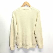 春コーデにオススメ！【UNITED ARROWS】 ユナイテッドアローズ セーター クルーネック シンプル モノトーン アイボリー メンズ M /Y4826ii_画像2