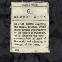 状態良好◎【GLOBAL WORK】グローバルワーク コーデュロイ ジャケット シンプル ブラック 黒 ポイント GMB-146TAM メンズ サイズL/Y4910j_画像8