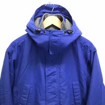 ☆本格的☆【LANDS END】 ランズエンド マウンテンパーカー 裏起毛 保温性 POLARTEC アウター ジャンパー 防寒 ブルー メンズ S /Y5546ii_画像4