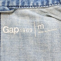 【Gap】ギャップ デニム ジャケット ジージャン Gジャン 羽織り オシャレ 可愛い シンプル カジュアル ブルー系 レディース M /Y5436CC_画像8
