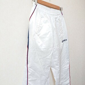 【asics】アシックス デュアルサーモ パンツ ジャージ シャカシャカ トレーニング 運動 スポーツ ロゴ刺繍 ホワイト 白 メンズ O /Y5437CCの画像5