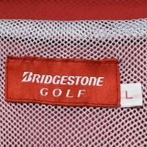 ◎2way【BRIDGESTONE GOLF】ブリヂストンゴルフ ゴルフウェア ウィンドブレーカー フルジップ 裏メッシュ スポーツ 赤 メンズ L/Y5307QQ_画像8