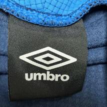 人気◎【umbro】アンブロ パーカー ネイビー 紺 ジャージ ジップアップ ロゴ スポーツ サッカー フード リブ メンズ サイズXO/Y5638 SS_画像8