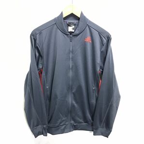 大人気！【adidas】アディダス セットアップ トラックパンツ ジャケット ジャージ 上下 スポーツ CLIMALITE 速乾 グレー メンズ S /Y6773iiの画像3