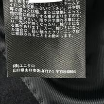 美シルエット◎【UNIQLO】ユニクロ ウールカシミヤチェスターコート アウター 上品 上質 ビジネス フォーマル ネイビー メンズL /Y6812ii_画像10