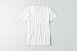* ラスト * AE アメリカンイーグル シンプルＶネック Tシャツ V-Neck T XL / White *