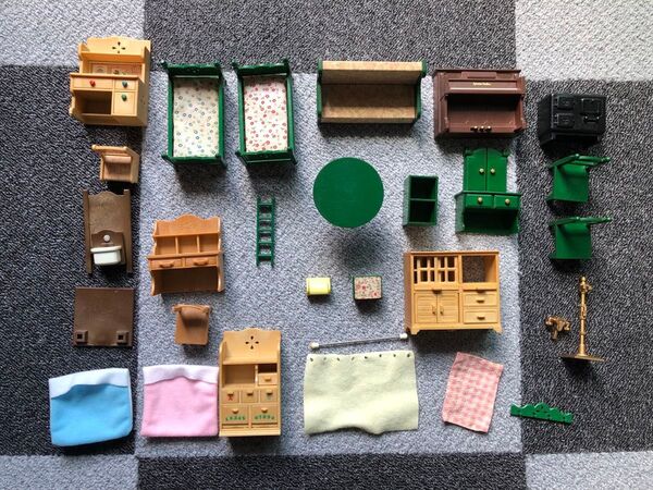 シルバニアファミリー 家具 緑家具