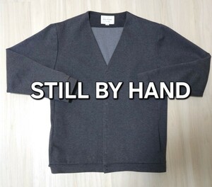 STILL BY HAND snap-button cardigan gray made in Japan 46 stay rubai hand 