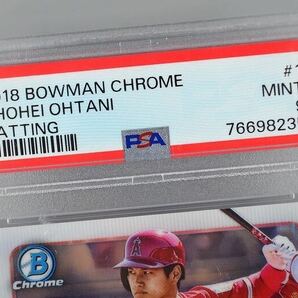 【7】超レア！大谷翔平 2018 Bowman Chrome Rookie Card RC #1（PSA鑑定済）ルーキーカード/ダルビッシュ有・イチロー・直筆サインなしの画像4