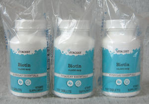 ビオチン 10000mcg 300粒(100粒x3個) 高含有品●NSI社 Biotin