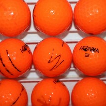 25個 ホンマ A1 オレンジカラー Bランク HONMA 中古 ロストボール ゴルフボール 送料無料 snt_画像8