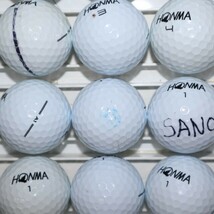 25個 ホンマ A1 Bランク ホワイト HONMA 中古 送料無料 ロストボール ゴルフボール snt_画像8