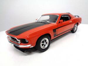 WELLY　ウェリー　1/18　1969 FORD MUSTANG　フォード　マスタング　ミニカー　ミニチュアカー　モデルカー　オレンジ/艶消しブラック　　