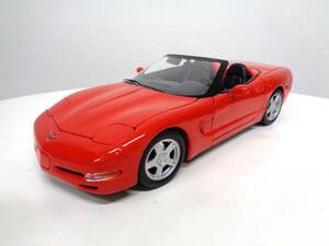 希少　Maisto　マイスト　1/18　1998年 シボレーコルベット コンバーチブル　レッド　ブラックインテリア