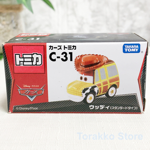 【新品・未開封・廃番】カーズトミカ C-31 ウッディ（スタンダード）海外販売仕様 CARS トイ・ストーリー Woodyの画像6