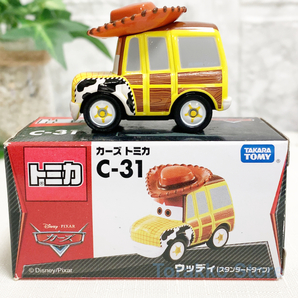 【新品・未開封・廃番】カーズトミカ C-31 ウッディ（スタンダード）海外販売仕様 CARS トイ・ストーリー Woodyの画像1