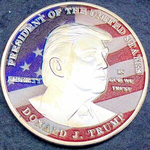銀貨 貿易銀 硬貨 記念コイン トランプ　アメリカ 　鷹　コレクション　美品