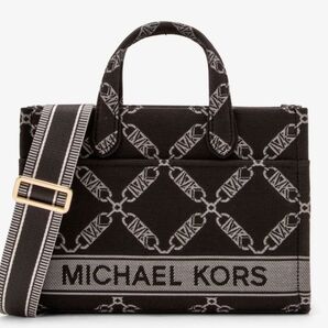 ★新品未使用★ マイケルコース MICHAEL KORS GIGI エンパイア ロゴ ジャカード クロスボディ スモール