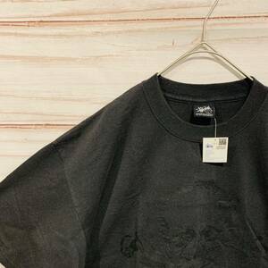 1スタ　115 ステューシー　札幌チャプト　5周年　プリント　Tシャツ　黒　L