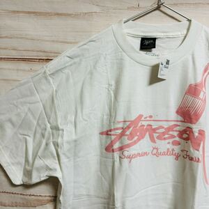 1スタ　158 ステューシー　岡山チャプター　限定　ペイントスカル　プリント　Tシャツ　L