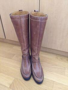 RALPH LAUREN MOC TOE BOOTS レディース