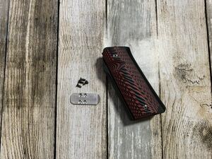 PTW 1911 グリップ対応アダプター 実物 グリップスクリュー付属 トレポン G10 