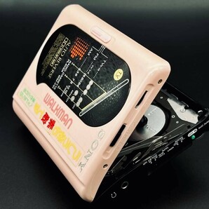 SONY WALKMAN WM-F51 PINK イヤホン内臓式 ポータブルカセットプレーヤー の画像4