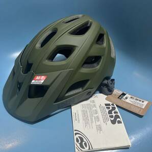 IXS TRAIL EVO HELMET ヘルメット MLサイズ 58cm 〜62cm オリーブ 新品未使用品 MTB ダイヤル調節付き 自転車ヘルメットの画像1