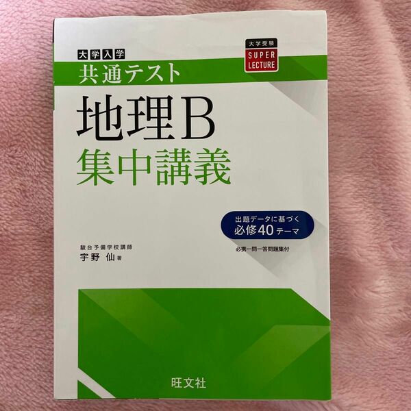 大学入学共通テスト地理Ｂ集中講義 （大学受験ＳＵＰＥＲ　ＬＥＣＴＵＲＥ） 宇野仙／著