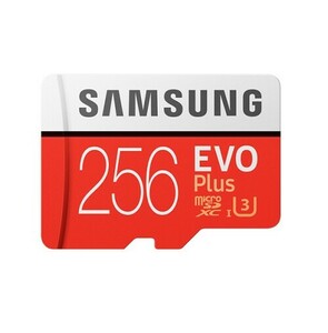 新品 １円～!! Samsung EVO plus microSDXC 256GB サムスン　エヴォプラス SDカードアダプター付