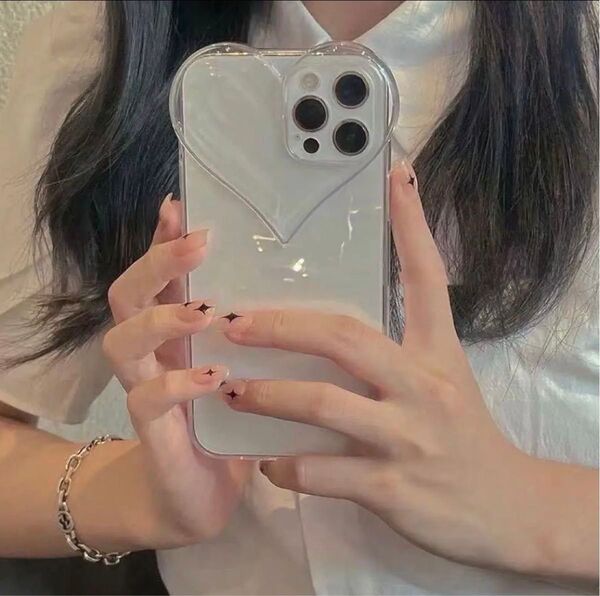 iPhoneケース iPhone11proケース ハート クリア 透明 ケース シンプル iPhone11プロ ケース