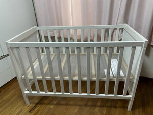 ( pick up only ) Ikea IKEA crib usage little commodity 60.×120. disinfection ending present condition delivery baby furniture height adjustment possible white 