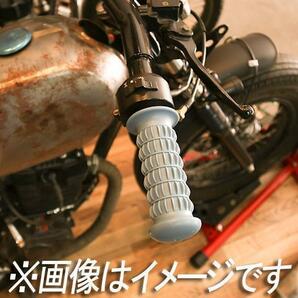 バイクグリップ ハンドルグリップ ラバー ゴム 非貫通 カスタム ダークブラウン 汎用 オートバイ 単車旧車原付スクーター クラシックレトロの画像5