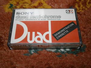 ◆貴重なソニー「デュアド」デモテープ SONY DUAD DEMONSTRATION CASSETTE デモテープ 　綺麗中古品◆ 