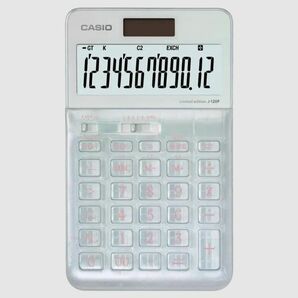 電卓　コンセプト　デザイン　CASIO　カシオ　限定生産　フレアホワイト　J-120F-L-FWE　個性的　プレゼント　ギフト